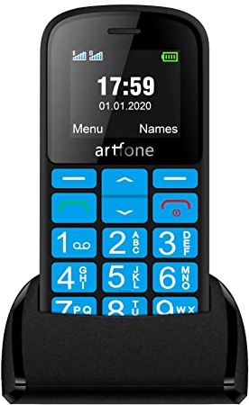 artfone CS188 Seniorenhandy ohne Vertrag mit Großtastenhandy Dual SIM Handy für ältere Menschen Big Button Handy mit Notruftaste Ladestation 1400mAh Akku 1,8 Zoll Farbdisplay