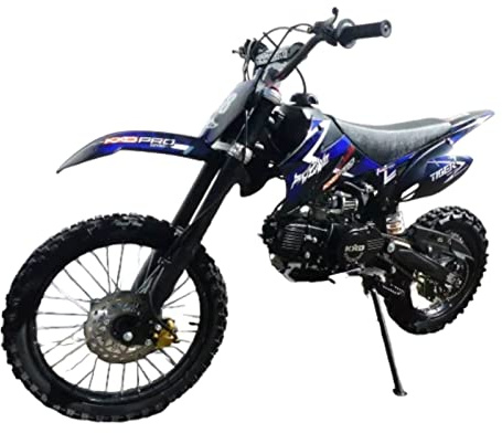 RV-Parts 125ccm Dirtbike Cross Dirt Bike Enduro Pitbike 125cc 17/14 KXD Tiger Blau