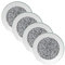 Posavasos, Juego de Posavasos de Diamantes para el Hogar, café, Mesa de Comedor, Restaurante, Bar, 4 Posavasos de con Espejo, Triturado de 4.0 in (Plata)