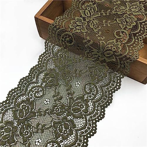 15 cm x 3 Y Vintage Spitzenband Dekoband Spitzenborte Zierband (16_) | Spitzenbordüre Spitzenstoff Spitzenbesatz Textilborte Wäschespitze Spitzen Bänder Stoffbordüre für Nähen DIY Kleidung
