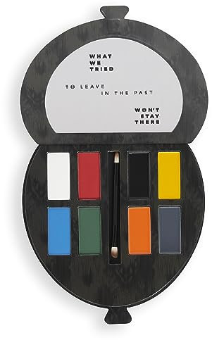 Makeup Revolution X IT Clown Artist Paint Set, 8 Pigmented Eye and Face Paints With Brush