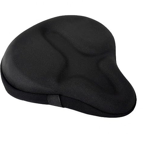 KGADRX Fahrradsitz-Gel-Kissenbezug für Herren und Damen, Komfort-Teile, ergonomisches Design für große, breite Fahrrad-Sattelunterlage, Radfahren, Reiten, Zubehörteil