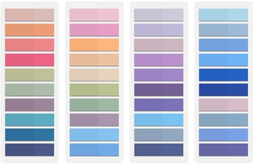 Qufiiry 800 Stück Haftnotizen, Klebezettel Klein, Sticky Notes Aesthetic, Haftstreifen, Mehrfarbig Tabs Index für Büro Schule Seitenmarkierung Klebemarkierung