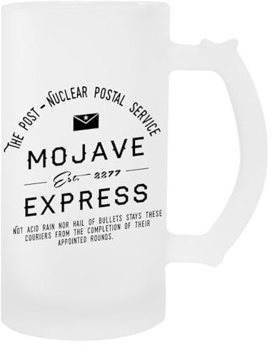Generisch Mojave Express - The Post Nuclear Postal Service Transparent Beer Mug with Handle