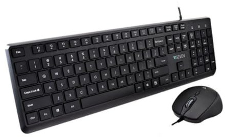 V7 Teclado y Ratón CKU350US Negro QWERTY US