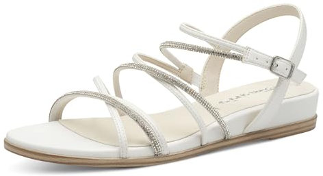 Tamaris Sandalette Damen Vegan Elegant weiß,EU 39