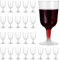MATANA 96 Verres à Vin en Plastique, Transparent (180ml) - Verres Solides et Réutilisables pour Cocktails, Desserts - Coupes à Vin pour Fêtes, Mariages, Anniversaires, Noël