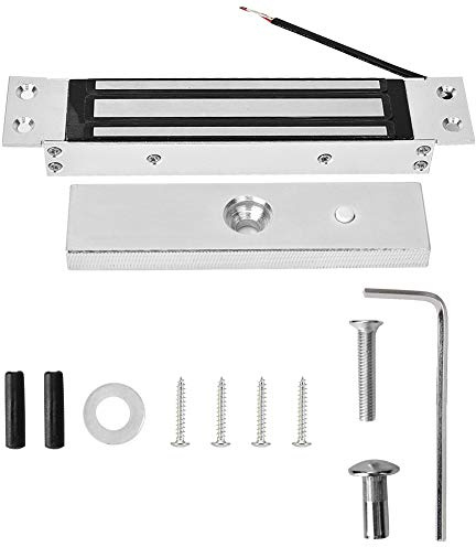 VOBOR 180kg Elektromagnetisches Schloss, DC 12V Magnetschloss Elektrisches, NC Türöffner Elektrisch Türschloss, Smart Lock für Tür Access Control System Hostcontroller