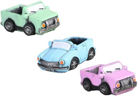 KITANDOVE 3stücke Teiliges Retro Cartoon Auto Blumentöpfe Für Sukkulenten Dekorative Pflanzgefäße Für Garten Balkon Und Büro Langlebiges Design Für Innen Und Außenbereich