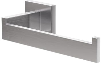 Amig - Portarrollos de baño para Papel higiénico Mod. Isla-3 - Soporte Rollo de WC con Tornillos incluidos - 165 x 75 x 55 mm - Acero Inoxidable - Plateado Mate