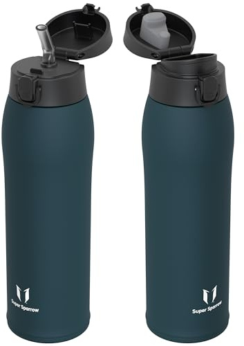 Sparrow Borraccia Termica 950ml - Bottiglia Termica - 2 Coperchi