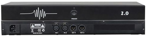 DOJBK Feedback Suppressor, Microphone Anti-Howling Suppressor, 2-in 2-Out KTV Pre-Stage Audio Processor, Digital Audio Processor, Automatic Anti-Howling, for Performance Stage Conference, KTV