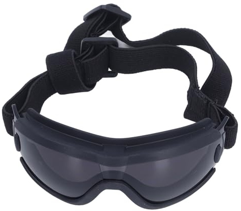Generic Dog Goggles, UV Proof Adjustable Lens Strap Dog Sunglasses Multi Layers Sponge Lining for Cycling (Grey)