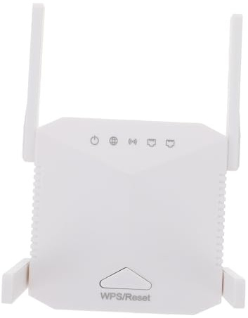 HEATSHAKING Répéteur WiFi 300 Mbps 4 Antennes 2,4 Ghz Usage Domestique Design Compact Amplificateur De Signal Extension De Couverture Compatible Réseaux Domestiques Blanc