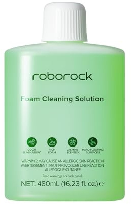 roborock Schaum-Bodenreiniger kompatibel mit F25 ACE Pro Nass Trockensauger | 480 ml, für Hartholz, Fliesen & Hartböden, ideal für Küche & Haustierhaushalte, Verdünnung 1:200