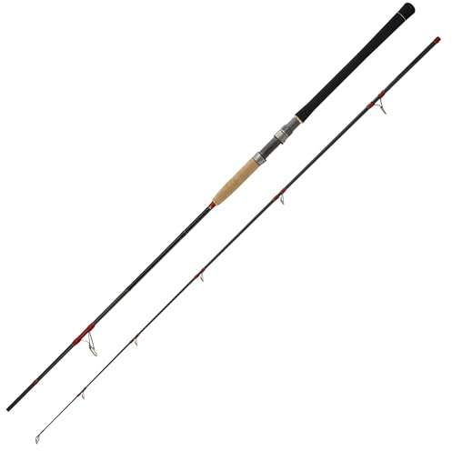 WFT High Carbon Never Crack II Jigging- und Pilkrute, Hochwertige Angelrute mit LTC Sport Ringen, Naturkork Griff, 245cm - 275cm Länge, Verschiedene Wurfgewichte