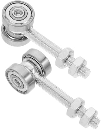 EXCEART Kit De 2 Ruedas Para Puerta Corredera Rodillos De Doble Cojinete Para Herraje Puerta Corredera Deslizamiento Suave Y Silencioso Para Armarios Portones De Cobertizo E Industrial