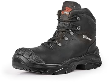 U-Power - Terranova UK metallfri säkerhetssko - våta miljöer - S3 SRC, Svart, 44 EU