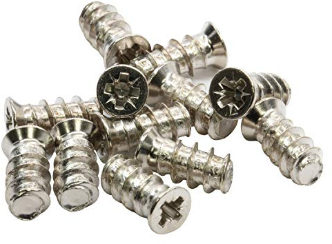 100 Pack Rok Hardware #6mm x 13mm (1/2) Pozi Cross Flat Head Euro Screws Type B Point Fasteners