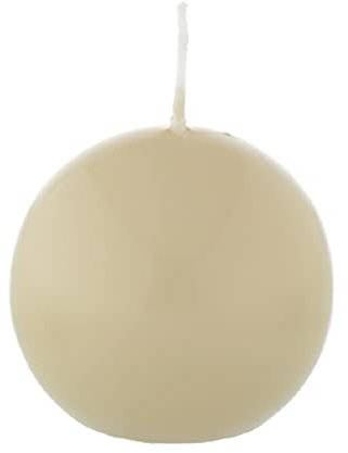 Bougie boule Beige 10 cm, 4 Bougies