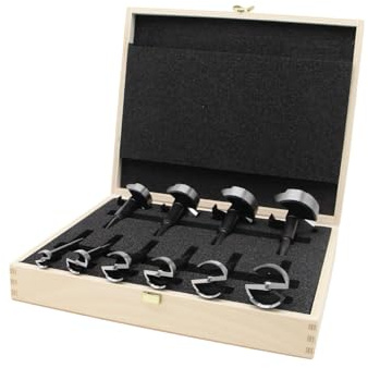 Black Shark Pro Lot de 10 forets à façonner Ø 15-20-25-26-30-35-40-45-50-55 mm Longueur 90 mm