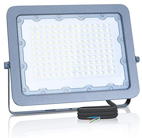 Aigostar Faretto LED Esterno, Proiettore da esterno 100W 6500K, Proiettore da esterno 9000LM impermeabile IP65 per cortile, giardino, garage