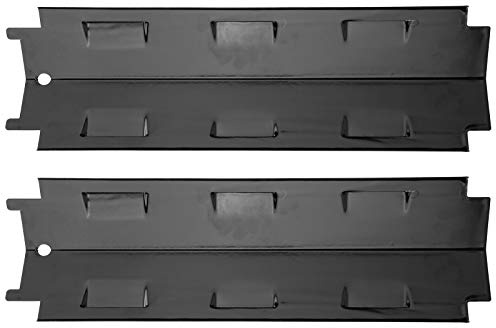 Tomotato 2 Pièces Plaque Chauffante Tente Grille en Acier Inoxydable Grille Bouclier Thermique Chauffante Pièces de Rechange Flamme Tamer BBQ Réparation Kits Brûleurs Couverture pour Barbecue à Gaz