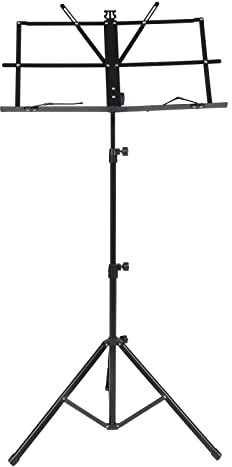 Notenständer Leseregal Gitarrenhalter Metallständer Desktop-bücherregal Klapphalterung Tragbares Stativ Tisch-musikbuchständer Leseständer Buchhalter Oxford-stoff Faltbar Lektüre