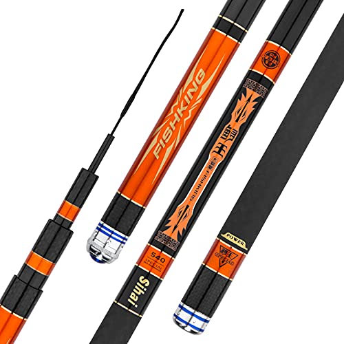 Angelrute-Superhard 19 Tune-Riesen-Fischstange Carbon-Pole-Stab Angelrute 3.6m-12m Power-Handstab 894 (Color : 8.1 Meter)