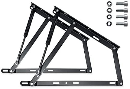Duérmete Online - Komplettes Hydraulik-Hebesystem für Boxsprings, inkl. Scharnieren, Kolben, Schrauben, Leistung 1400 Nw (Bett von 150 und 160)