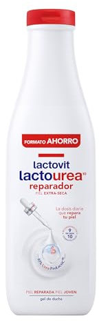 Lactovit - Gel de Ducha Reparador Lactourea. Hidrata, Nutre y Repara. Piel Reparada y Joven, Textura Cremosa y Ligera, con Urea ProLactic10, para Pieles Muy Secas o Extra Secas - 750 ml