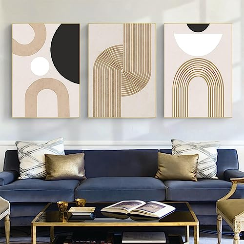 JNAOZI Images de géométrie de ligne abstraite, Affiche d'art botanique abstrait, Décoration murale intérieure pour la maison, Sans cadre (20 x 30 cm*3, Images 2)..