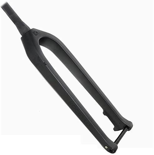 LHHL 29 Pouces Vélo De Montagne Fibre De Carbone Fourche Rigide 1-1/8 Tube Conique Fourche Avant VTT Frein À Disque Fourche À Vélo avec Axe Traversant 15X110mm (Color : Black Matte, Size : 29)