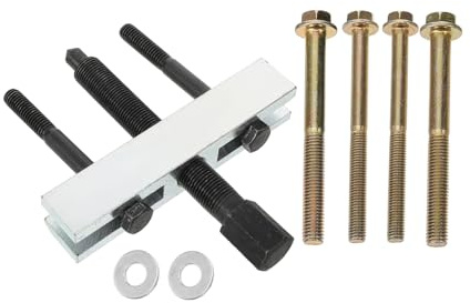 SOLUSTRE Stahl Kurbelwellen Riemenscheiben Abzieher für Auto mit Lagerabzieher Funktion Mechaniker Werkzeug zum Entfernen von Riemenscheiben bei Autoreparatur