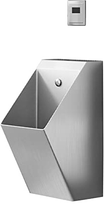 QUSYZD Stainless Steel Sensor Urinals, Men's Standing Urinals, Bathroom Urinal Troughs, Commercial Sensor-Type High-Efficiency Flushing Urinals, Suitable for Hotel,