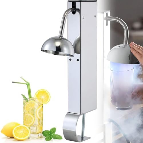 GEJLELDS Instant Rapid Fast CO2 Glass Froster Chiller Cooler Freezer for Beer Wine Whiskey Cocktail Champagne Martini Vodka Rum Beverage Drink in Bars Nightclubs Pubs Restaurants Hotels and Home,A
