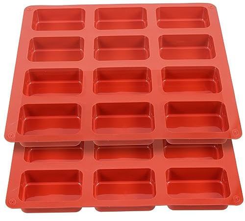 Ciieeo Molde de Silicona para Chocolate y Pudín, Antiadherente, 2 Piezas, Adecuado para Cocina y Repostería en Casa