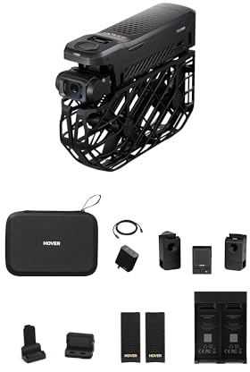 HOVERAir X1 PROMAX 8K Action Flying Camera, Foldable Drone with Camera with 42 KM/H Follow Speed, 15+ Fully Automatic Flight Modes, Fly Anywhere with OmniTerrain, SmoothCapture 2.0(Fly Joy Combo)