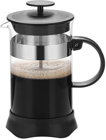 Cafetera de prensa francesa de 34 onzas, vidrio de borosilicato y filtro de acero inoxidable para té y café, y portátil, ideal para uso multiescena