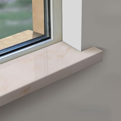 Davanzale Per Finestra Rivestimento, Copertura Decorativa Della, Facile Da Installare, Tagliabile, La Ristrutturazione Di Davanzali Interni Ed Esterni(White,80 * 30cm/31.5x11.8in)