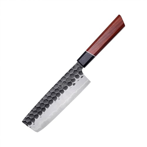 MITSUMOTO SAKARI 17 cm Japansk Nakiri Kniv, Handsmidd Kökskniv