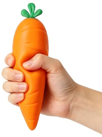 Juguetes Anti-estrés de Zanahoria,Vegetal Gigante Suave De 30,99 Centímetros,Juguete Sensorial Apretable - para Relajación en Hogar Oficina Escuela Trabajo Estudio Viajes