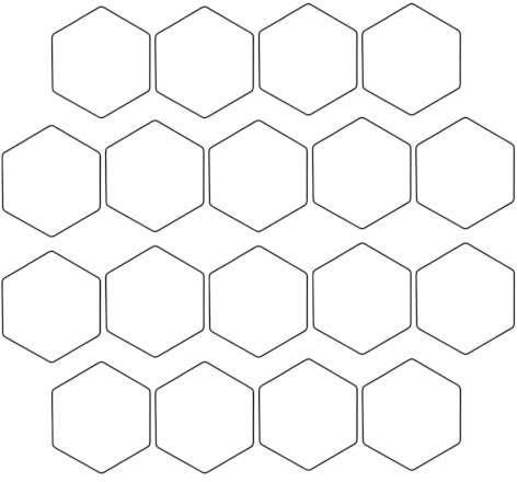 Alipis Treillis Mural Hexagonal pour Plantes Grimpantes, Kit 18 Pièces | Support Robuste à Hauteur Réglable, Installation Facile, Compatible Pothos et Monstera, Usage Jardin Extérieur