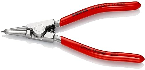 KNIPEX Sicherungsringzange für Außenringe, 46 13 A0 | Geeignet für Außenringe auf Wellen verchromt mit Kunststoff überzogen 140 mm