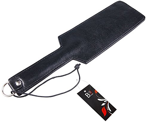 HANDGEFERTIGTE KLATSCHEN 44,0 cm BDSM [100% Büffelleder] Paddel I Peitsche | Sex Spielzeug für die Paare I Domina I Paddle I Flogger I Whip I Bondage I Sex Toy I BDSMS Spielzeug extrem für Frauen I BDSM