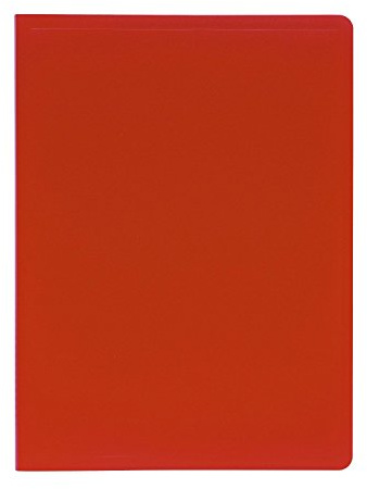 Exacompta - Ref 8585E - 1 OPAK dokumentmapp - 80 antireflexfickor - 160 vyer - för A4-format - mått 24 x 32 cm - mjukt omslag i polypropylen - färg röd