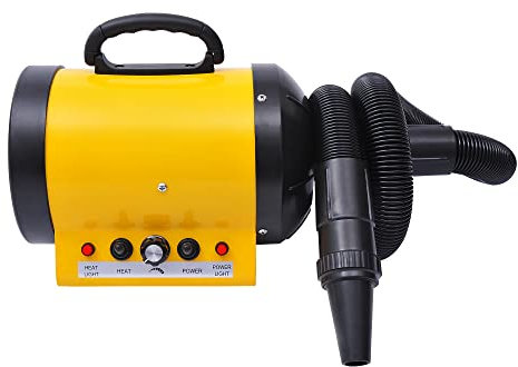 PawHut Profi Hundefön Tierfön Pet Dryer Flüsterfön Hundetrockner 2800W PVC Gelb 40 x 16 x 20 cm