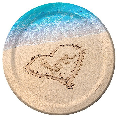 Club Pack of 96 Beach Love Disposable Paper Party Banquet Dinner Plates 10