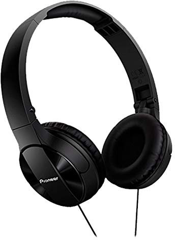 Pioneer SE-MJ503 MJ503 Cuffie On-Ear con cavo (qualità audio elevata e bilanciata, archetto imbottito, pieghevole e facile da trasportare, certificato per iPod, iPhone e iPad), nero