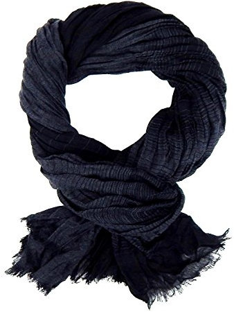 Ella Jonte Herrenschal schwarz grau gestreift weicher Schal Viskose